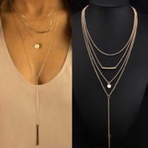 Beautiful  16" gold Pendant Necklace #202